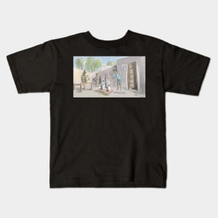 Punjabi village home Kids T-Shirt